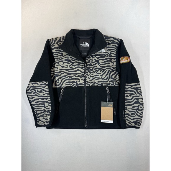 The North Face Kids' Denali Jacket Black Clay Tiger Stripe Small NWT $130 MSRP